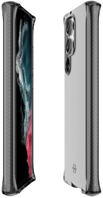 ITSKINS Spectrum R Clear Samsung Galaxy S23 Ultra Hoesje Zwart afbeelding 2