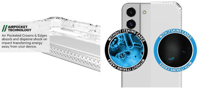 ITSKINS Spectrum R Clear Samsung Galaxy S23 Plus Hoesje Zwart afbeelding 4