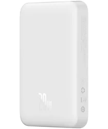 Baseus Megattach 10.000 mAh Powerbank Compact Met MagSafe Wit 20W afbeelding