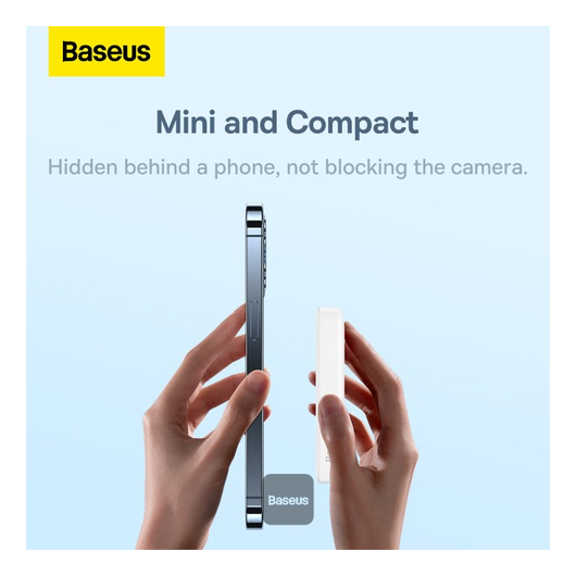 Baseus Megattach 10.000 mAh Powerbank Compact Met MagSafe Wit 20W afbeelding 3