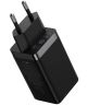 Baseus GaN5 Pro Snellader 65W PD 3.0 + 100W USB-C Kabel 1M Zwart
