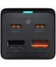 Baseus GaN3 Pro 65W Snellader Laptop/MacBook met Stopcontact Zwart