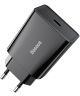 Baseus Mini 20W USB-C Snellader Power Delivery Adapter Zwart