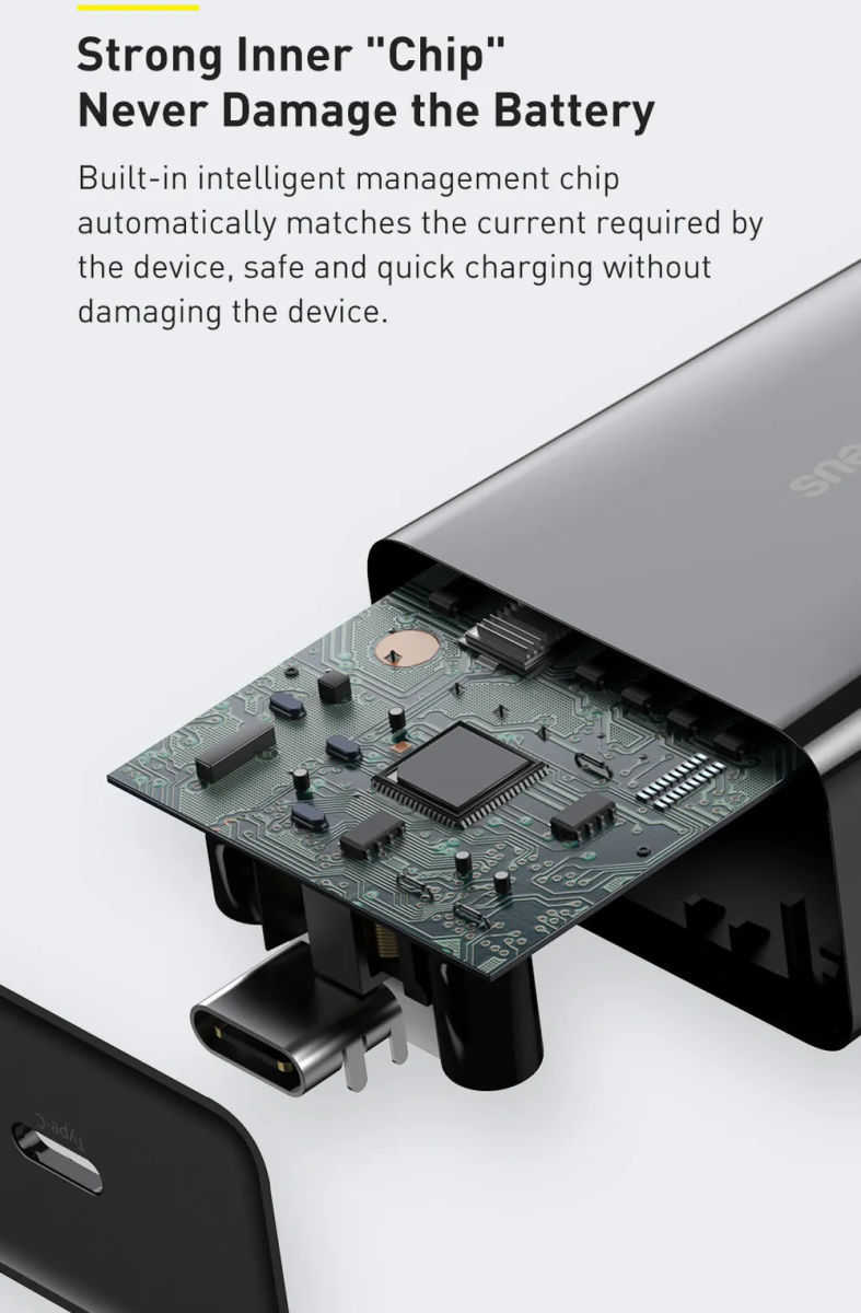 Baseus Mini 20W USB-C Snellader Power Delivery Adapter Wit afbeelding 10