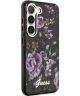 Guess Samsung Galaxy S23 Hoesje Flower Collection Back Cover Zwart
