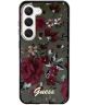 Guess Samsung Galaxy S23 Hoesje Flower Collection Back Cover Khaki