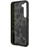 Guess Samsung Galaxy S23 Hoesje Flower Collection Back Cover Khaki