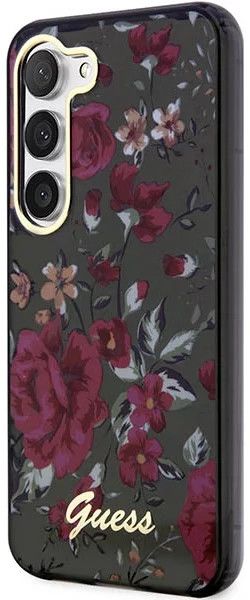 Guess Samsung Galaxy S23 Hoesje Flower Collection Back Cover Khaki afbeelding 3