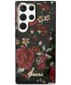 Guess Samsung Galaxy S23 Ultra Hoesje Flower Back Cover Khaki