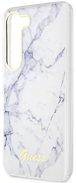 Guess Samsung Galaxy S23 Hoesje Back Cover Marmer Wit afbeelding 5