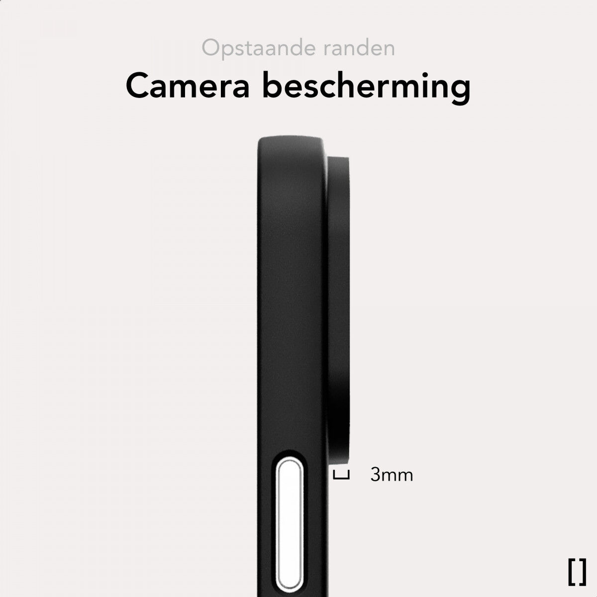 NEKIT Apple iPhone 13 Hoesje met MagSafe Back Cover Dun Zwart afbeelding 6