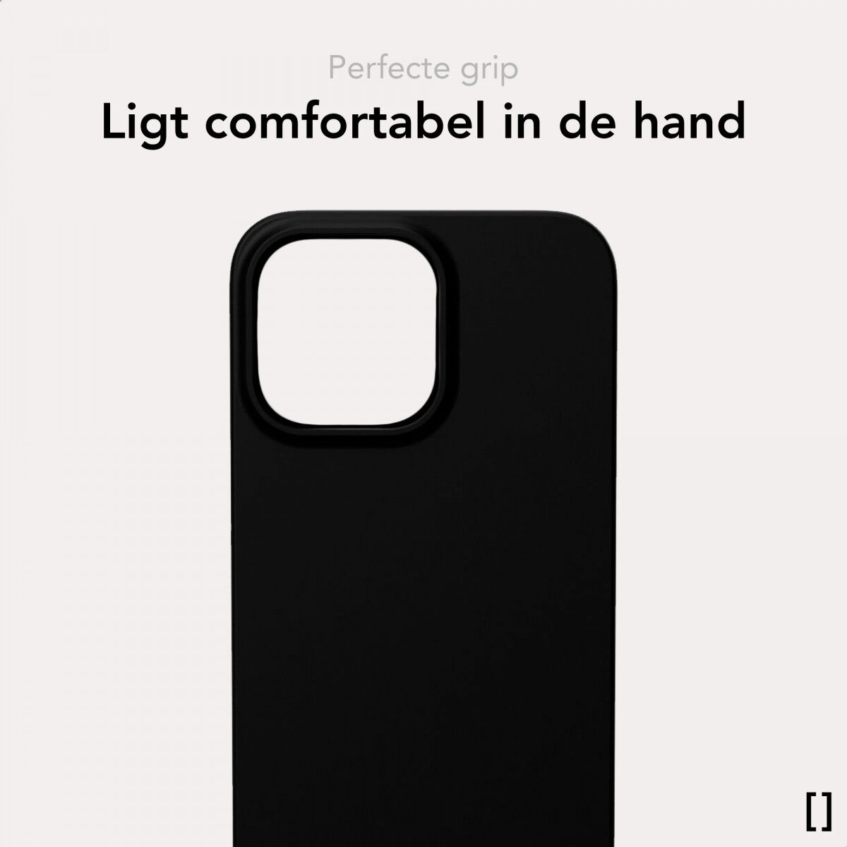 NEKIT Apple iPhone 13 Hoesje met MagSafe Back Cover Dun Zwart afbeelding 7