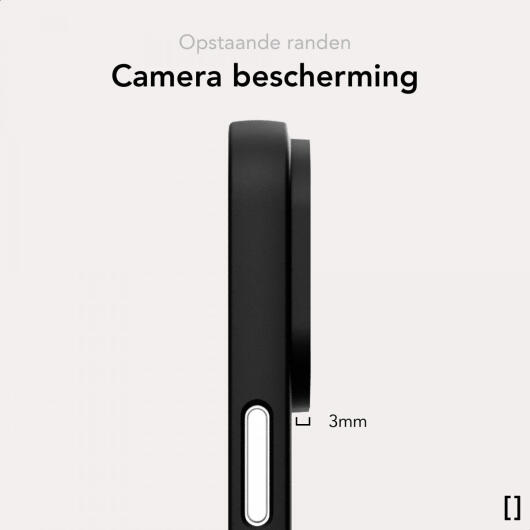 NEKIT Apple iPhone 13 Hoesje met MagSafe Back Cover Dun Zwart afbeelding 6