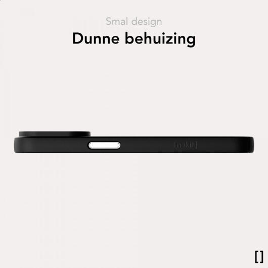 NEKIT Apple iPhone 13 Hoesje met MagSafe Back Cover Dun Zwart afbeelding 4