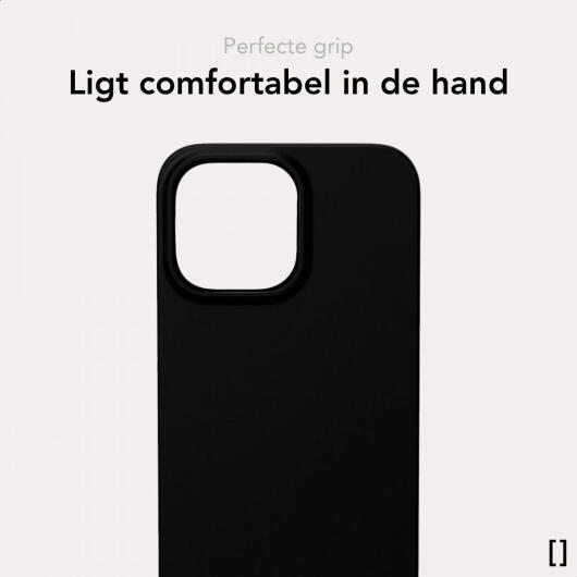 NEKIT Apple iPhone 13 Hoesje met MagSafe Back Cover Dun Zwart afbeelding 7