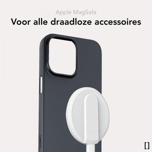 NEKIT Apple iPhone 12 / 12 Pro Hoesje met MagSafe Back Cover Dun Blauw afbeelding 4