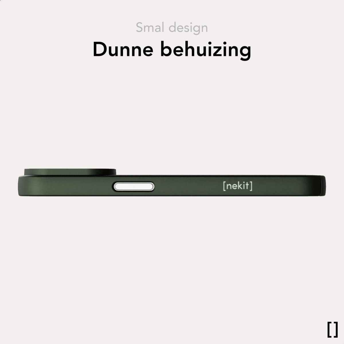 NEKIT Apple iPhone 12 / 12 Pro Hoesje met MagSafe Back Cover Dun Groen afbeelding 3