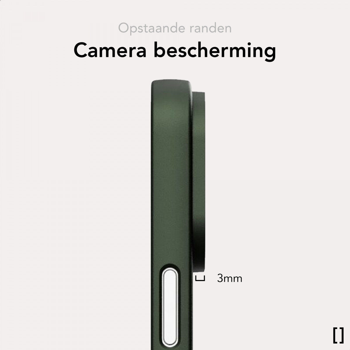 NEKIT Apple iPhone 12 / 12 Pro Hoesje met MagSafe Back Cover Dun Groen afbeelding 5