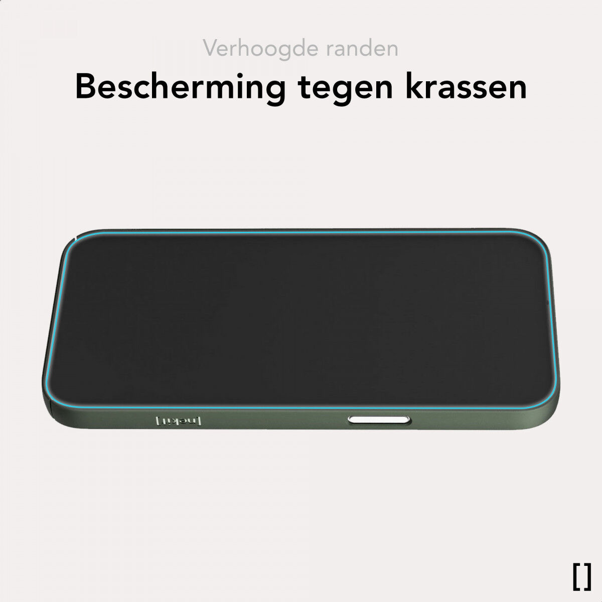 NEKIT Apple iPhone 12 / 12 Pro Hoesje met MagSafe Back Cover Dun Groen afbeelding 7
