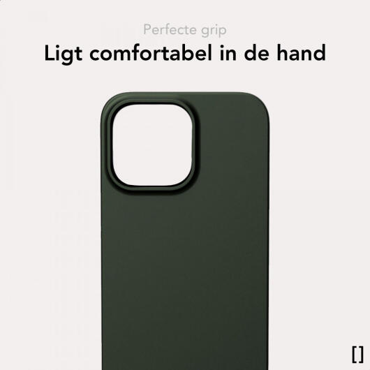 NEKIT Apple iPhone 12 / 12 Pro Hoesje met MagSafe Back Cover Dun Groen afbeelding 6