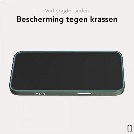 NEKIT Apple iPhone 12 / 12 Pro Hoesje met MagSafe Back Cover Dun Groen afbeelding 7
