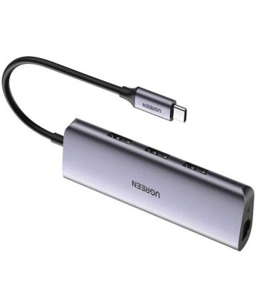 UGREEN USB-C naar 3x USB 3.0/RJ45 Ethernet 1000Mbps/Micro USB Adapter Kabels