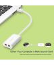 UGREEN Externe USB Geluidskaart voor 3.5 mm Jack Wit