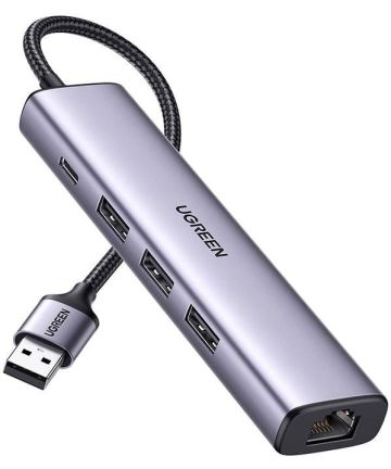 UGREEN 5-in-1 USB HUB met USB-A / USB-C / Ethernet voor Laptop/Macbook Kabels