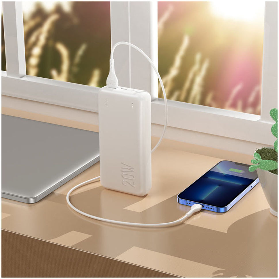 Hoco J87A 20W Powerbank 20.000mAh Power Delivery en Quick Charge Wit afbeelding 3