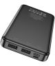 Hoco J91 Compacte USB Powerbank Ultra Dun 10.000mAh 2.1A Zwart