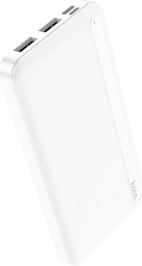 Hoco J91 Compacte USB Powerbank Ultra Dun 10.000mAh 2.1A Wit afbeelding 1