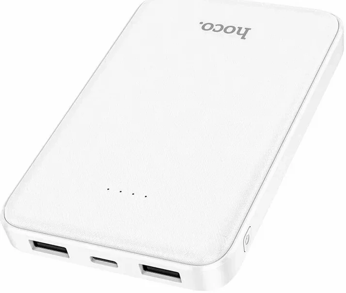 Hoco J93 Compacte USB Powerbank 10000mAh 2.1A Wit afbeelding 4