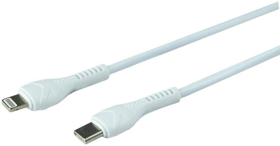 HocoN21 30W Fast Charge Adapter + USB-C naar Lightning Kabel 1M Wit afbeelding 3