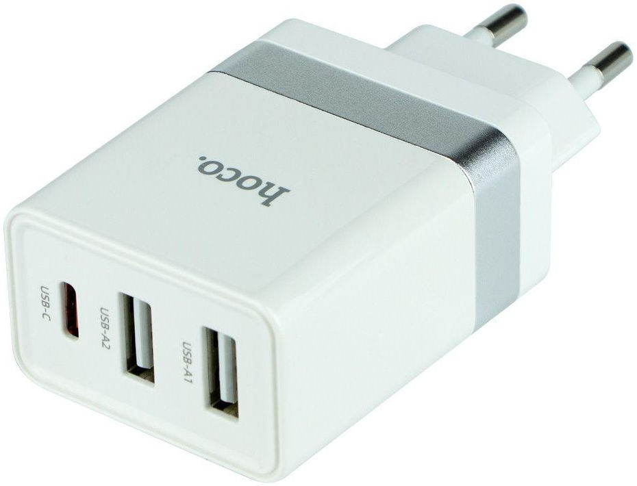 HocoN21 30W Fast Charge Adapter + USB-C naar Lightning Kabel 1M Wit afbeelding 4