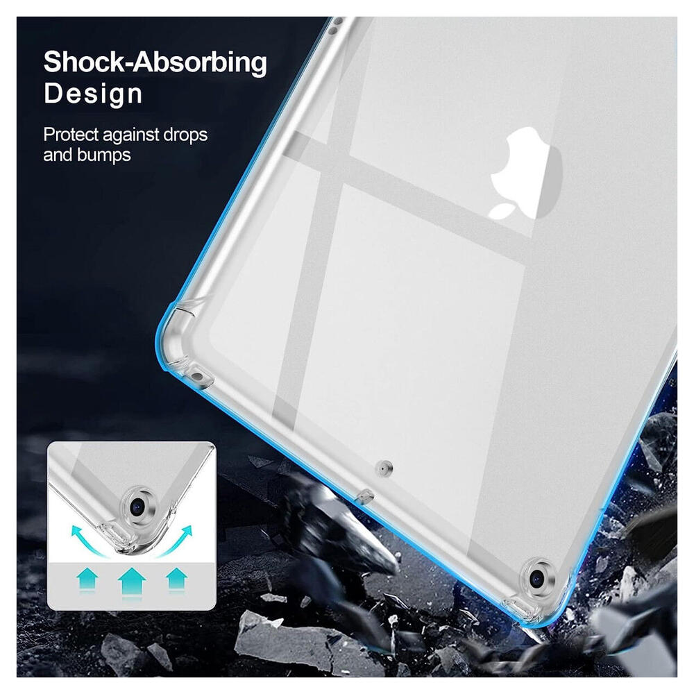 Apple iPad 10.2 (2019/2020/2021) Hoes Schokbestendig TPU Transparant afbeelding 3