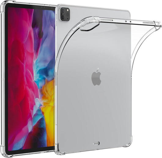 Apple iPad 10.2 (2019/2020/2021) Hoes Schokbestendig TPU Transparant afbeelding 2