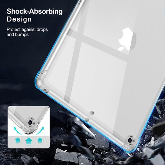 Apple iPad 10.2 (2019/2020/2021) Hoes Schokbestendig TPU Transparant afbeelding 3