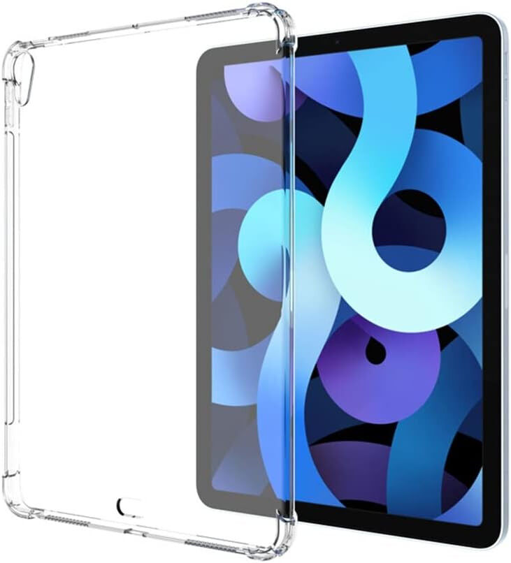Apple iPad Air 10.9 (2020/2022) Hoes Schokbestendig TPU Transparant afbeelding 1