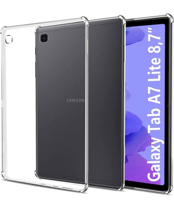 Samsung Galaxy Tab A7 Lite Hoes Schokbestendig TPU Transparant Hoesjes