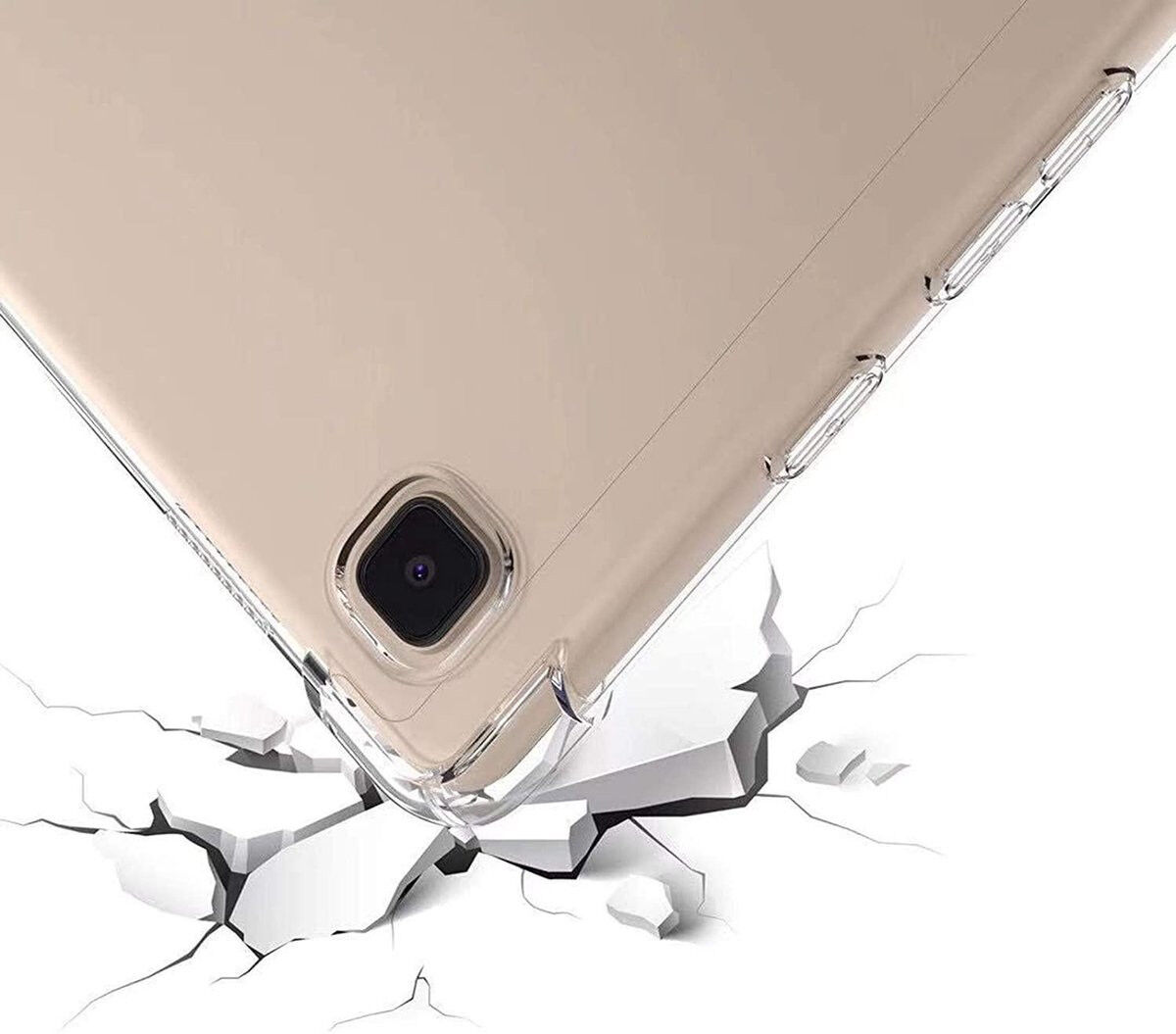 Samsung Galaxy Tab A7 (2020/2022) Hoes Schokbestendig TPU Transparant afbeelding 3