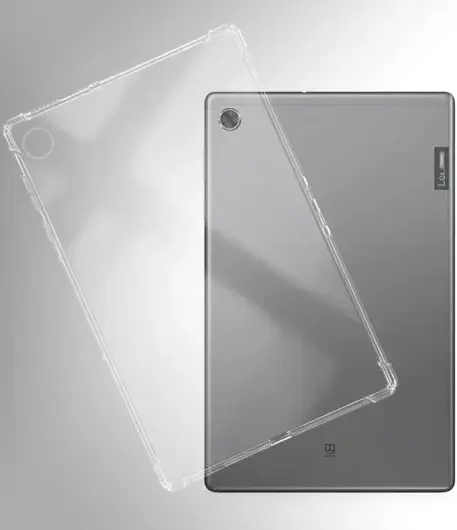 Lenovo Tab M10 Plus / FHD Plus Hoes Schokbestendig TPU Transparant afbeelding 2