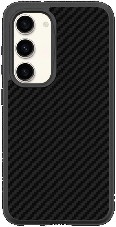 RhinoShield SolidSuit Samsung Galaxy S23 Hoesje Carbon Fiber Zwart afbeelding 2