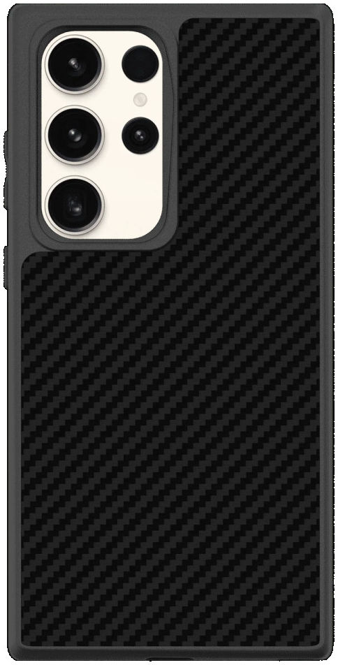 RhinoShield SolidSuit Samsung S23 Ultra Hoesje Carbon Fiber Zwart |  