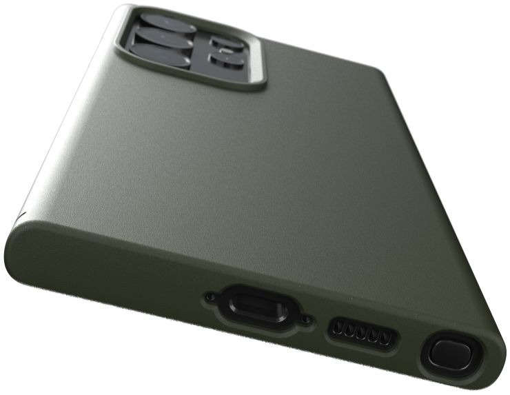 Nudient Thin Case V3 Samsung Galaxy S23 Ultra Hoesje Back Cover Groen afbeelding 2
