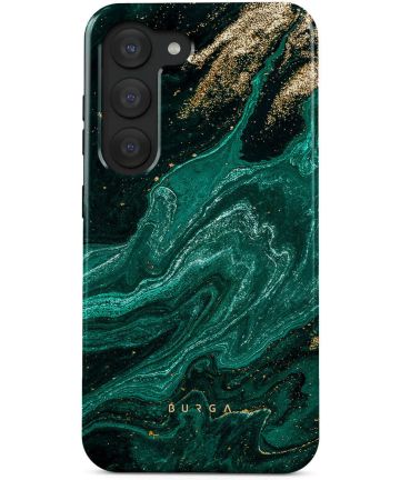 Burga Tough Case Samsung Galaxy S23 Hoesje Emerald Pool Print Hoesjes