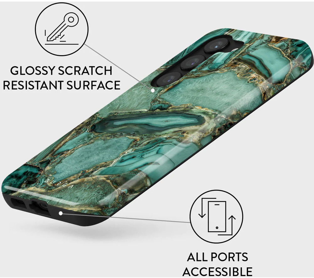 Burga Tough Case Samsung Galaxy S23 Hoesje Ubud Jungle Print afbeelding 4