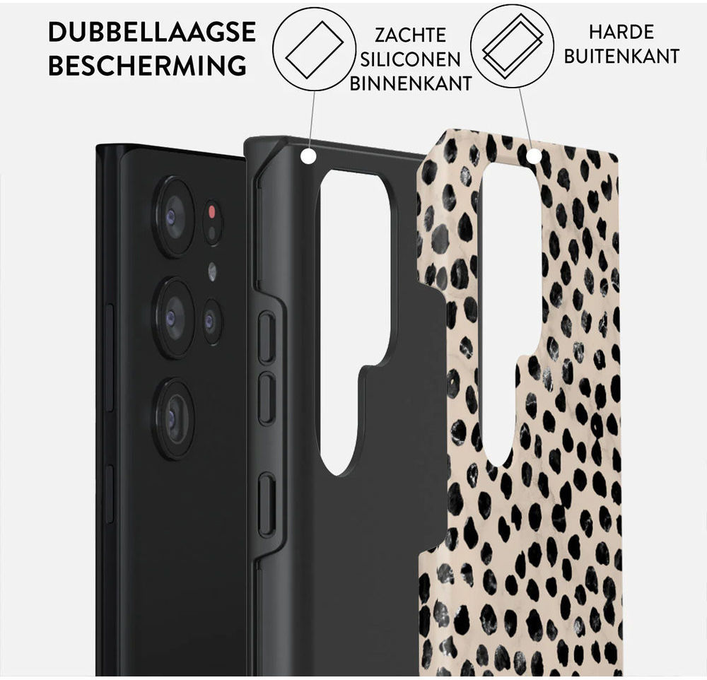 Burga Tough Case Samsung Galaxy S23 Ultra Hoesje Almond Latte afbeelding 2