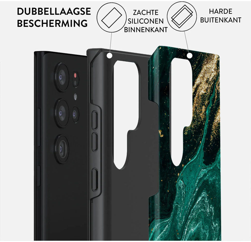 Burga Tough Case Samsung Galaxy S23 Ultra Hoesje Emerald Pool afbeelding 2