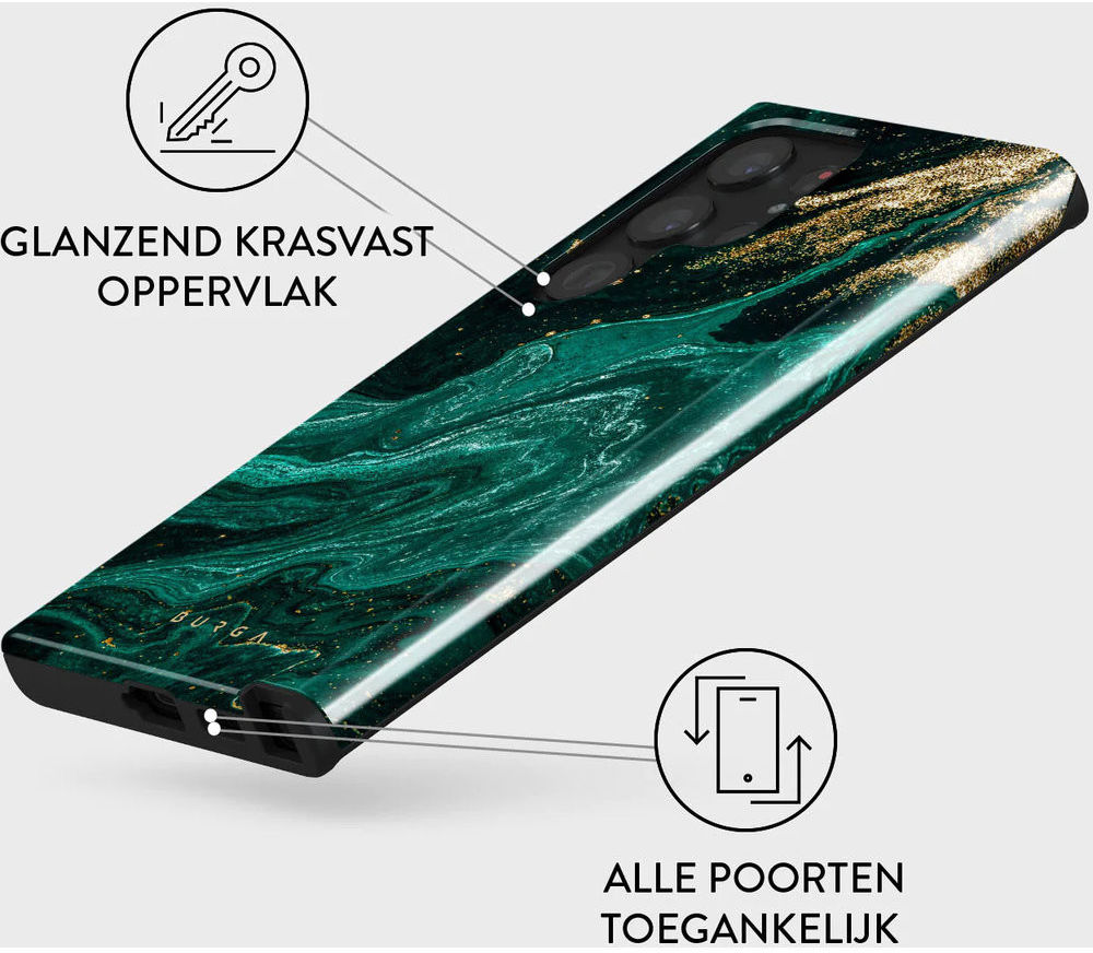 Burga Tough Case Samsung Galaxy S23 Ultra Hoesje Emerald Pool afbeelding 4