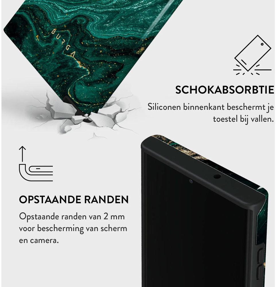 Burga Tough Case Samsung Galaxy S23 Ultra Hoesje Emerald Pool afbeelding 5